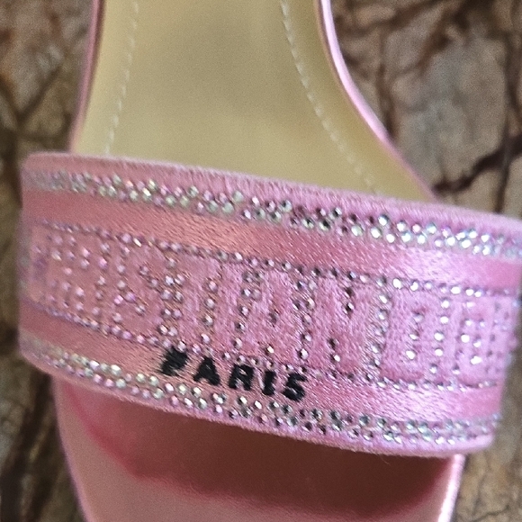 Pink Embellished Sandals - Picture 3 of 7